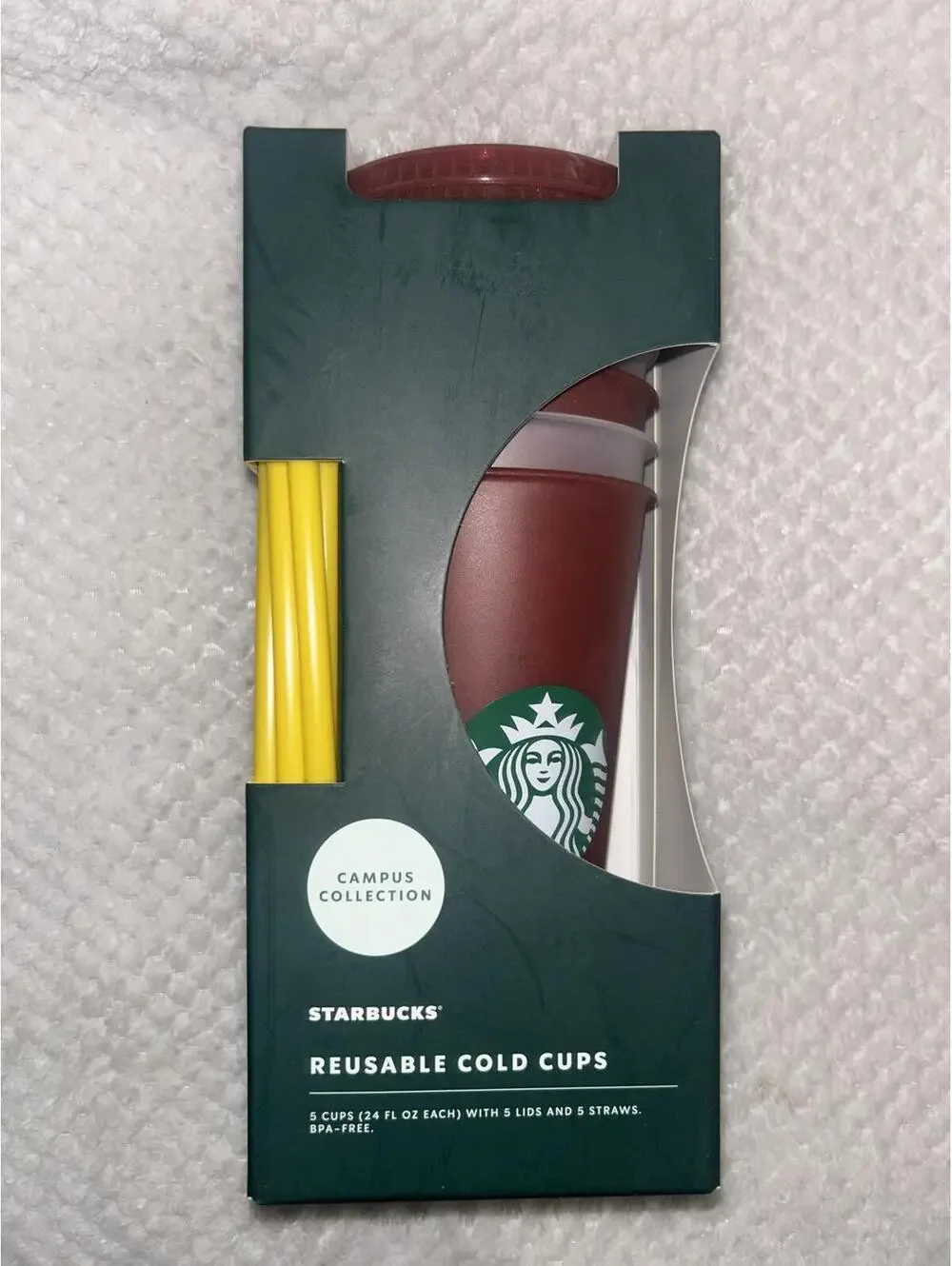 Starbucks ASU Reusable Cold Cups NWT